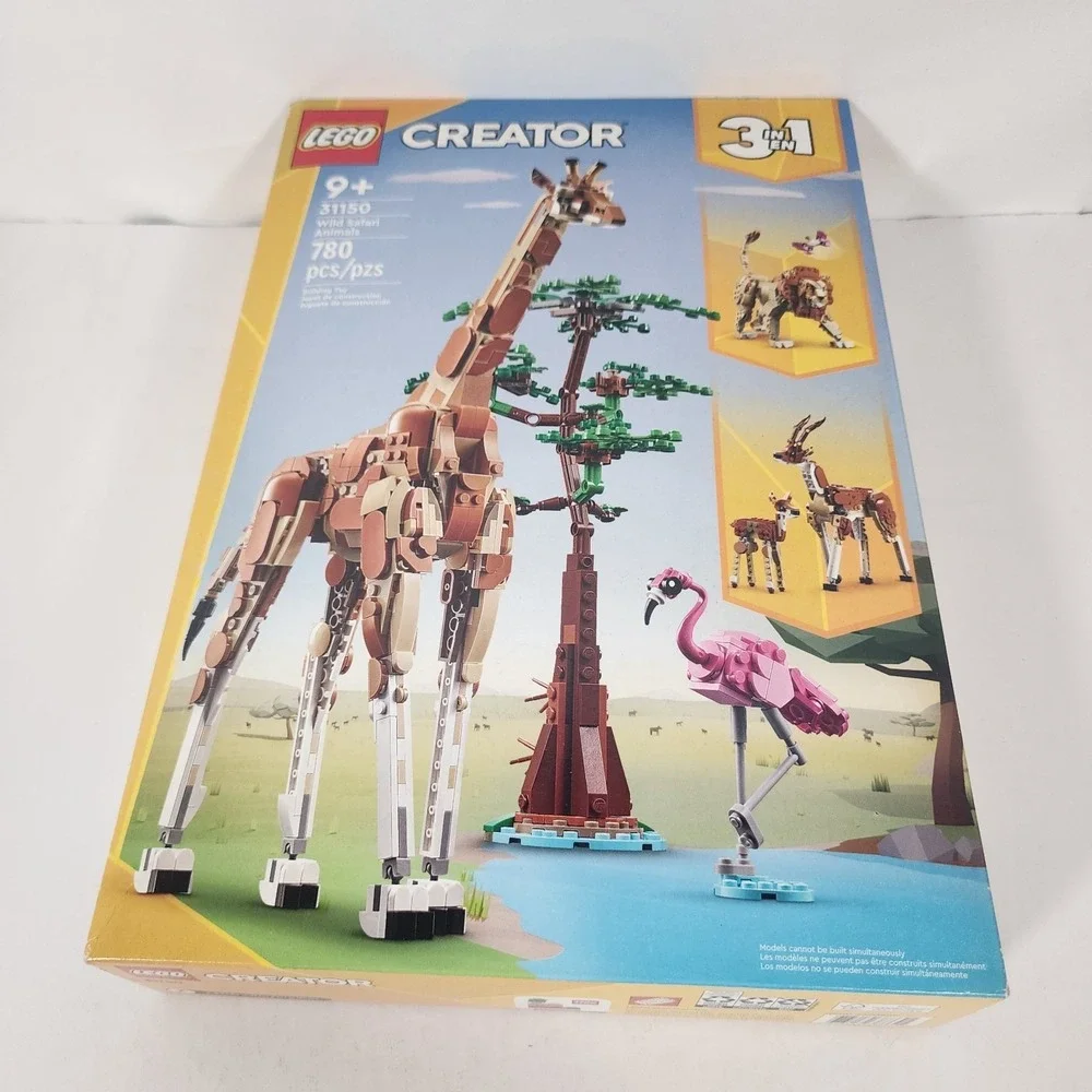 LEGO Creator 3 in‎ 1 31150 Wild Safari Animals 780 Pcs New Sealed